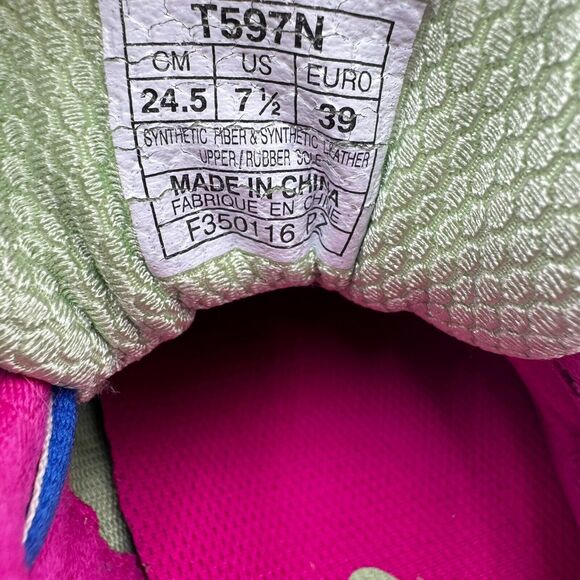 ASICS Women's‎ 7.5 Gel Kayano 22 Running Shoes Blue Pink Athletic Low Sneakers - Picture 7 of 7